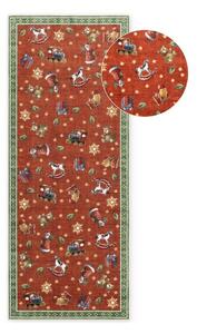 Czerwony/zielony chodnik ze świątecznym motywem 80x200 cm Toy's Delight Nostalgic Noel Red Green – Villeroy&Boch