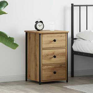 Szafka nocna brÄ zowy 40 x 36 x 60 cm lite drewno recyklingowe