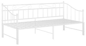 Białe metalowe łóżko rozkładane 90x200 cm P4-A48