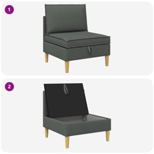 Sofa z miejscem do przechowywania tkanina