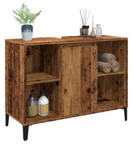 Szafka pod umywalkę, stare drewno, 80x33x60 cm