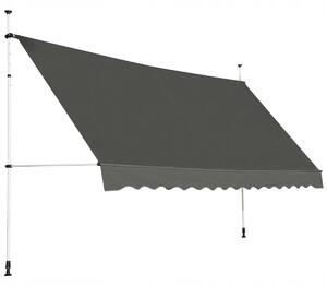 Markiza balkonowa rozporowa teleskopowa 395x120cm