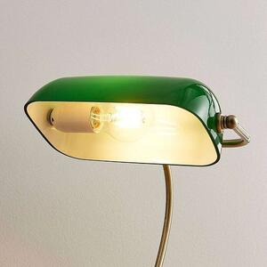 Lindby - Selea Lampa Stołowa Glossy Green/Brass Lindby