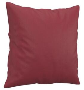 Sofa 2-os. z poduszkami, winna czerwieÅ, 120 cm, sztuczna skÃ³ra