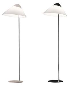 Pandul - Opala Midi Lampa Podłogowa Bez Ściemniacza Czarna & Chrom