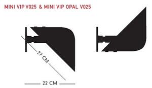 Pandul - Mini VIP V025 Lampa Ścienna Opalizowana/Biała Pandul