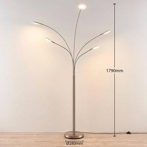 Lindby - Anea 5 Lampa Podłogowa Nickel/White