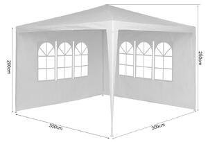 Namiot imprezowy/pawilon RAFAEL 3 x 3 m biały - zawiera 2 ściany boczne