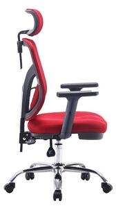 Fotel ergonomiczny ANGEL biurowy obrotowy jOkasta Czerwona