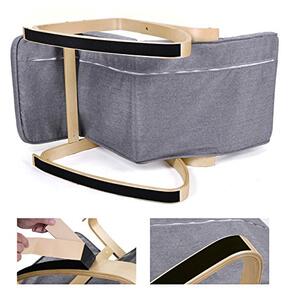 Fotel bujany SWING, max obciążenie 150kg, 67x115x91cm, szara SongmicsHome