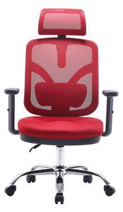 Fotel ergonomiczny ANGEL biurowy obrotowy jOkasta Czerwona