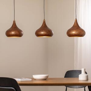 Lampa wisząca Muba Opviq, możliwość ściemniania, brązowy / mosiężny, salon / jadalnia, metal