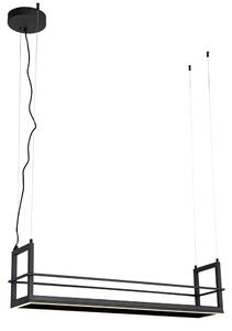 Hanglamp zwart met rek incl. LED 3-staps dimbaar - Cage Rack Oswietlenie wewnetrzne