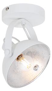 Industriële Plafon / Reflektorek / Spot / Spotow dlamp wit met zilver 15 cm verstelbaar - Magnax Oswietlenie wewnetrzne