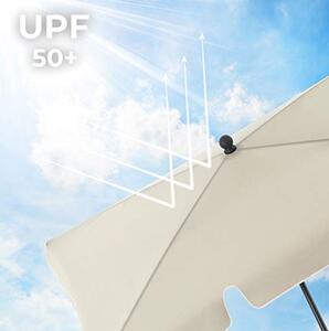Parasol ogrodowy uchylny CUADRO 180x125 cm, beżowy