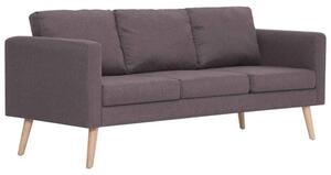 Sofa 3-osobowa, tapicerowana tkaninÄ , taupe