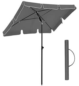 Parasol ogrodowy uchylny CUADRO 180x125 cm, szary