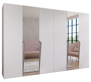 Szafa uchylna otwierana Piano 2 300 (2x150) wys. 202 cm biaÅy + u. kaszmir