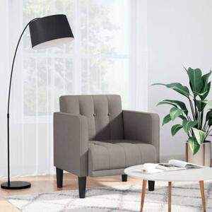 Sofa fotel z podÅokietnikami taupe 53 cm tkanina