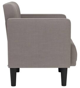 Sofa fotel z podÅokietnikami taupe 53 cm tkanina