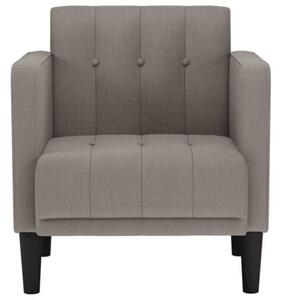 Sofa fotel z podÅokietnikami taupe 53 cm tkanina