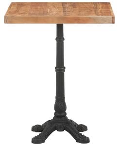 Stolik bistro, 60x60x76 cm, lite drewno akacjowe