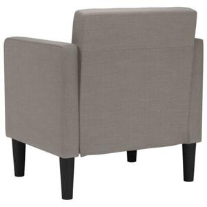 Sofa fotel z podÅokietnikami taupe 53 cm tkanina