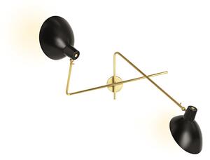 Astep - VV Cinquanta Twin Lampa Ścienna Brass/Black