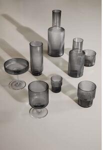 Ferm LIVING - Ripple Small Glasses Set of 4 Smoked Grey