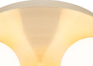 Zewnetrzna Nowoczesna łazienkowa lampa sufitowa mosiężna 3-punktowa - Cederic Oswietlenie zewnetrzne