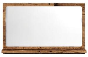 Szafka łazienkowa z lustrem, stare drewno, 60x11x37 cm