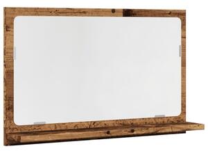 Szafka łazienkowa z lustrem, stare drewno, 60x11x37 cm
