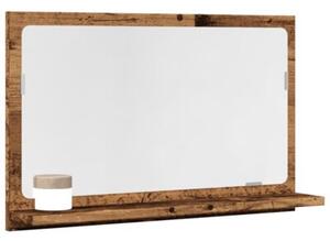 Szafka łazienkowa z lustrem, stare drewno, 60x11x37 cm