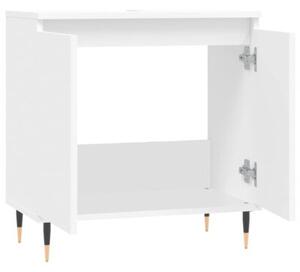 Szafka łazienkowa, biała, 58x33x60 cm, materiał drewnopochodny