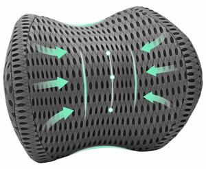 Nowoczesna ergonomiczna poduszka na szyjÄ z piankÄ memory foam w kolorze szarym