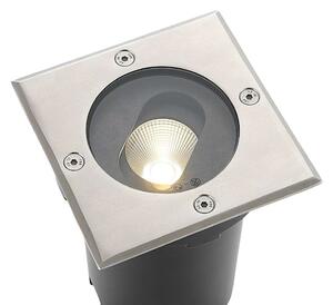 Lucande - Doris LED Square Reflektor Sufitowy Wpuszczany Steel