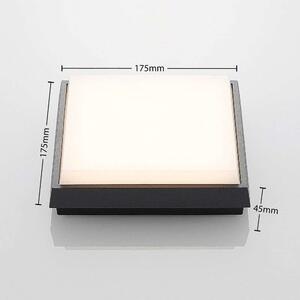 Lucande - Amra LED Square Ogrodowe Lampa Sufitowa 17,5 Dark Grey Lucande