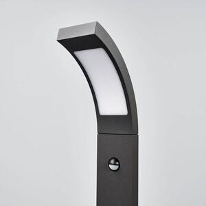 Lucande - Juvia Zewnętrzna Lampa Ogrodowa w/Sensor Graphite/Opal