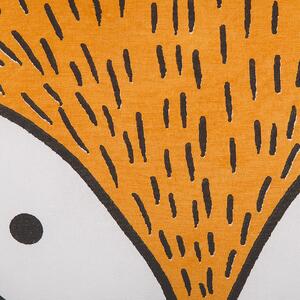 Poduszka dla dzieci pomarańczowa kształt lisa dekoracyjna bawełniana 50 x 40 cm Vadodara Beliani