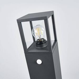 Lucande - Klemens Short Zewnętrzna Lampa Ogrodowa IP54 w/Sensor Graphite
