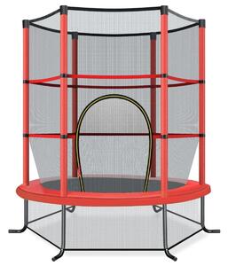 Trampolina dla dzieci z siatką i klapą