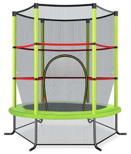 Trampolina dla dzieci z siatką i klapą
