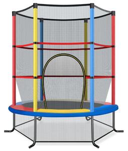 Trampolina dla dzieci z siatką i klapą