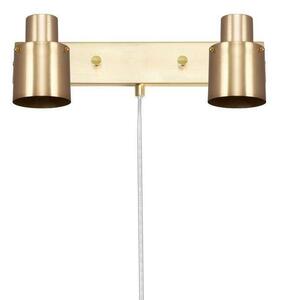 Globen Lighting - Clark 2 Lampa Ścienna Brushed Brass
