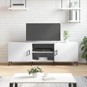 Szafka pod TV, biała, 150x30x50 cm, materiał drewnopochodny