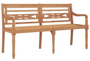 Ławka batavia, 150 cm, lite drewno tekowe