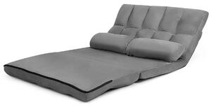 Rozkładana sofa podłogowa z regulowanym oparciem