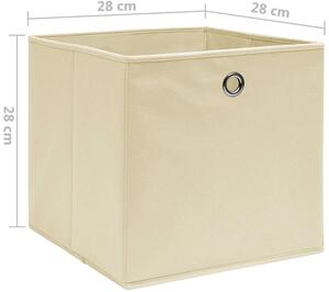 Kremowy zestaw składanych pudełek 4 szt - Fiwa 3X