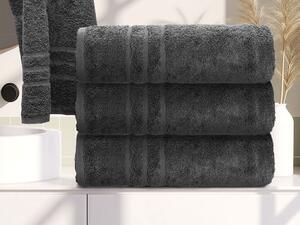 1x ręcznik kąpielowy COMFORT ciemnoszary + 2x ręcznik COMFORT ciemnoszary