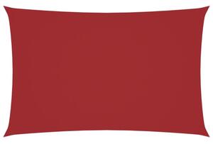 Prostokątny żagiel ogrodowy, tkanina oxford, 2x4,5 m, czerwony